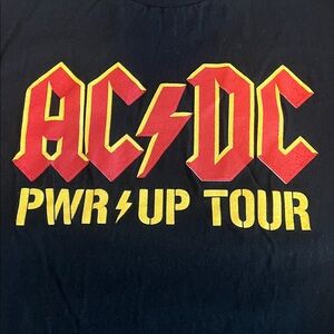AC/DC Power Up Tour Graphic TShirt Black Size Medium